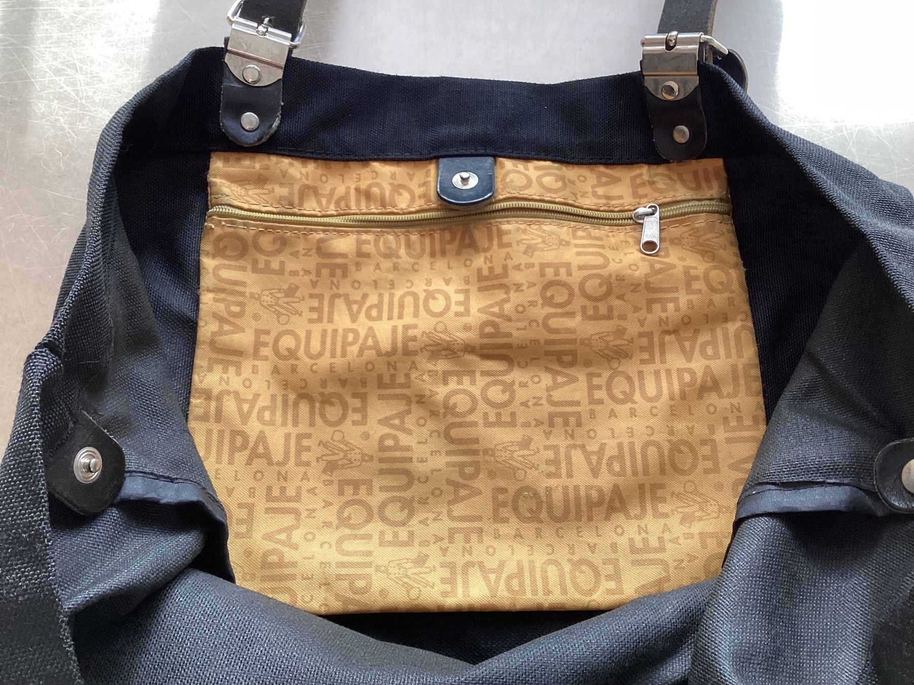 Borse da donna: EQUIPAJE BCN Tasche Canvas schwarz – Usato da Volketswil venduto da tasch71 8