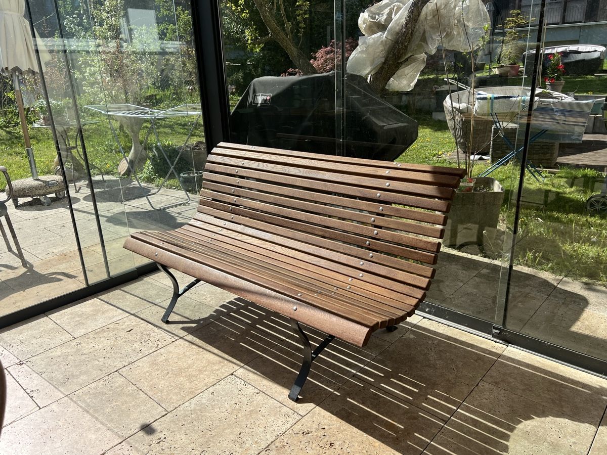 Panchine: Antiker Gartenbank, Hartholz neu – Usato da Wabern venduto da La-Vitrine 6