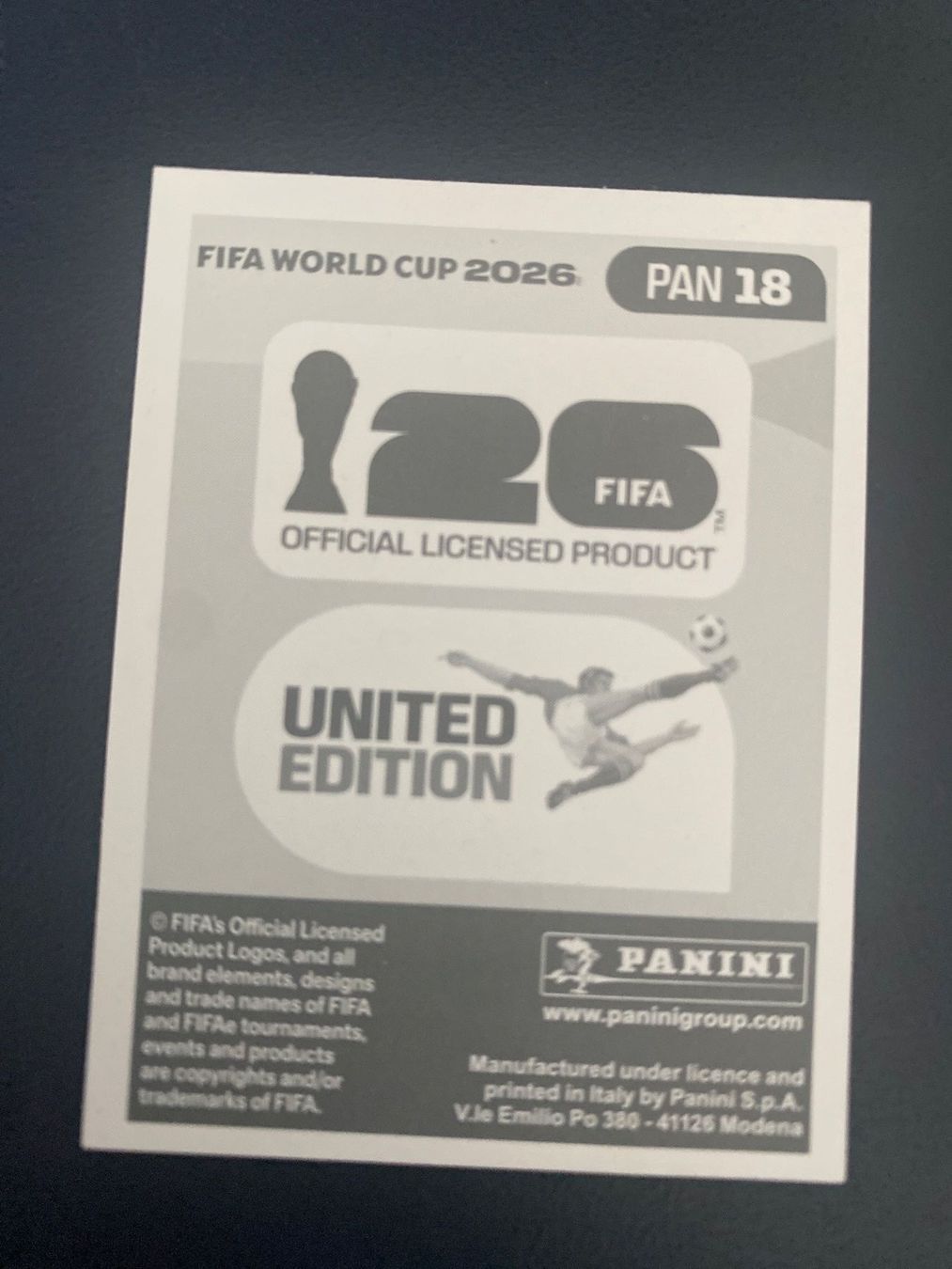 Panini Carte collezionabili: Panini FIFA World Cup Sticker PAN 18 – Usato da Glattbrugg venduto da riseca 1