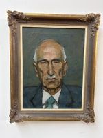 Ölgemälde auf Leinen Portrait eines Mannes signiert um 1900