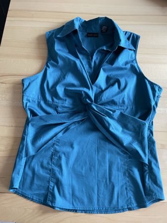 Damen Bluse New York Company petrol ärmellos