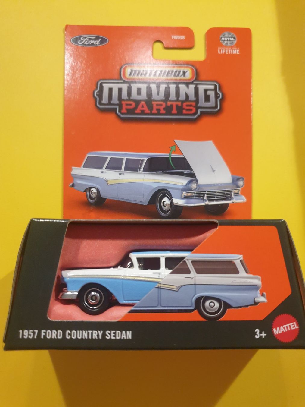 Matchbox Modellini d'auto: Matchbox 1957 FORD COUNTRY SEDAN – Nuovo e nell'imballaggio originale da Oftringen venduto da Rotor 2