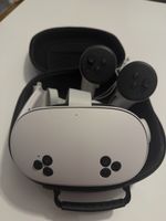Casque VR Meta Quest 3S avec boîtier et contrôleurs