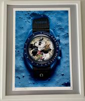 DEATH NYC Pop Art „Moonswatch & Mickey“, Limited x/100+cadre