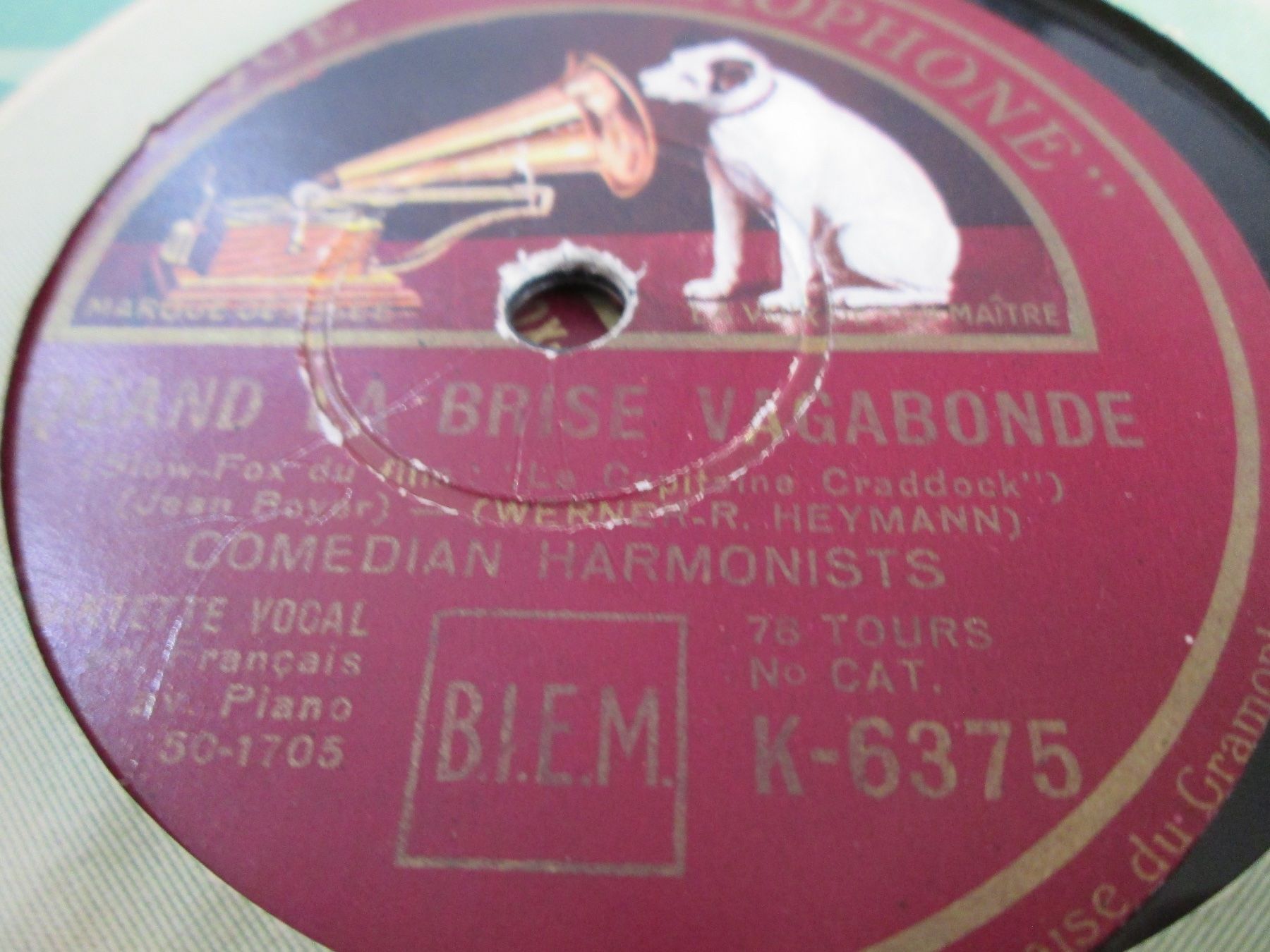 Schallplatten: DISQUES 78 TOURS – Gebraucht aus Lausanne von Leag 3