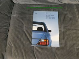 Mercedes-Benz E-Klasse W124 1986/12 Prospekt deutsch