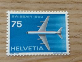 Briefmarke - Schweiz - Swissair 1960 - postfrisch