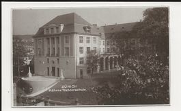 AK 1921 Zürich Höhere Töchterschule 🤓