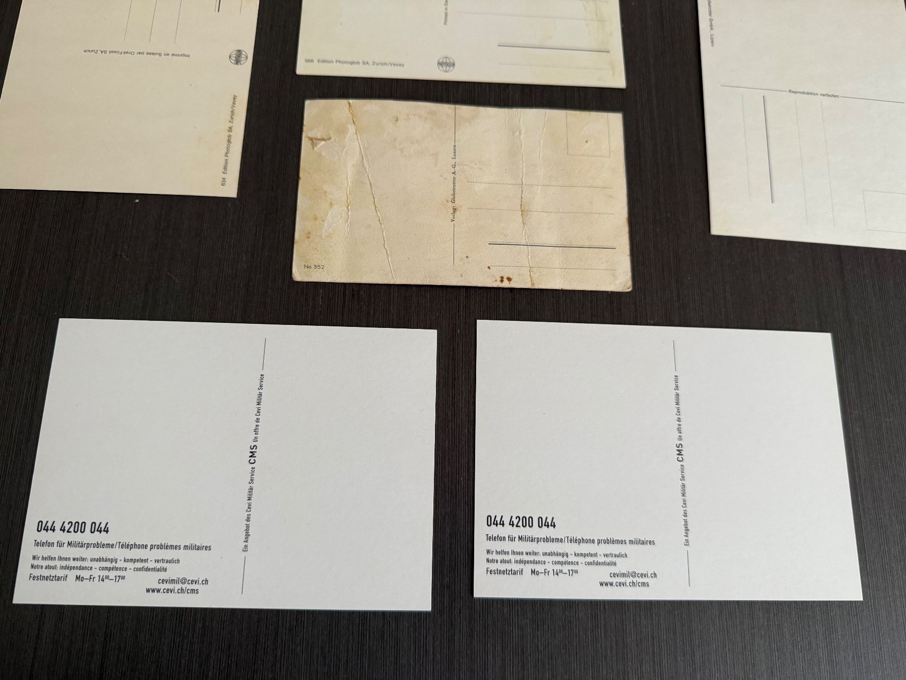 Cartoline postali: 8 Jux Postkarten Schweizer Armee – Difettoso da Brütten venduto da Hst1 9