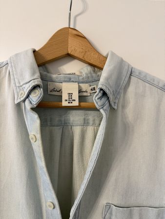 Light Wash Denim Shirt - H&M - M