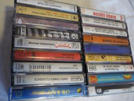 18x Musikkassetten - 70s Int. Hitparade Rock Pop Jazz ua