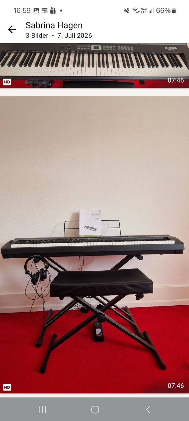 Musikinstrumente: Digital Piano Thomann DP-26 – Gebraucht aus Niederuzwil von kekse
