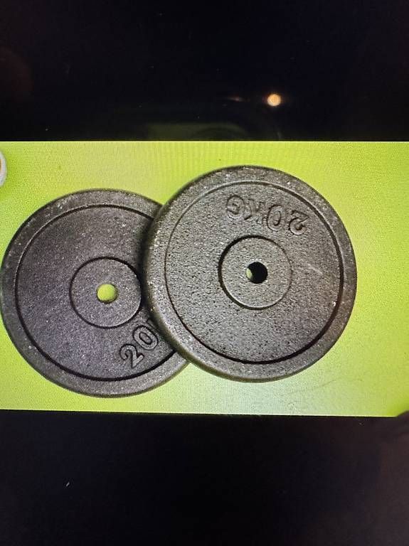 Hanteln & Gewichte: 4 x 20 kg Hantel Scheiben  – Gebraucht aus Emmen von pat_z8dn