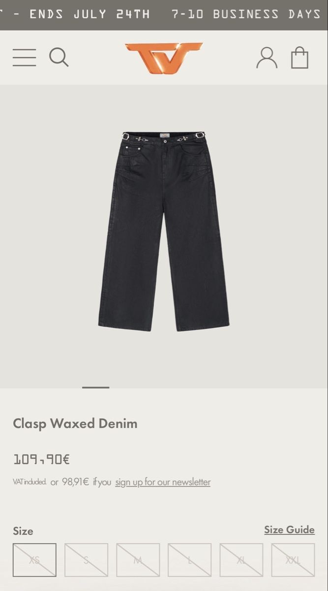 Trendt Vision Jeans: Trendt Vision Clasp Waxed Denim – Neuf avec emballage d'origine à Rümlang par thi_s55w