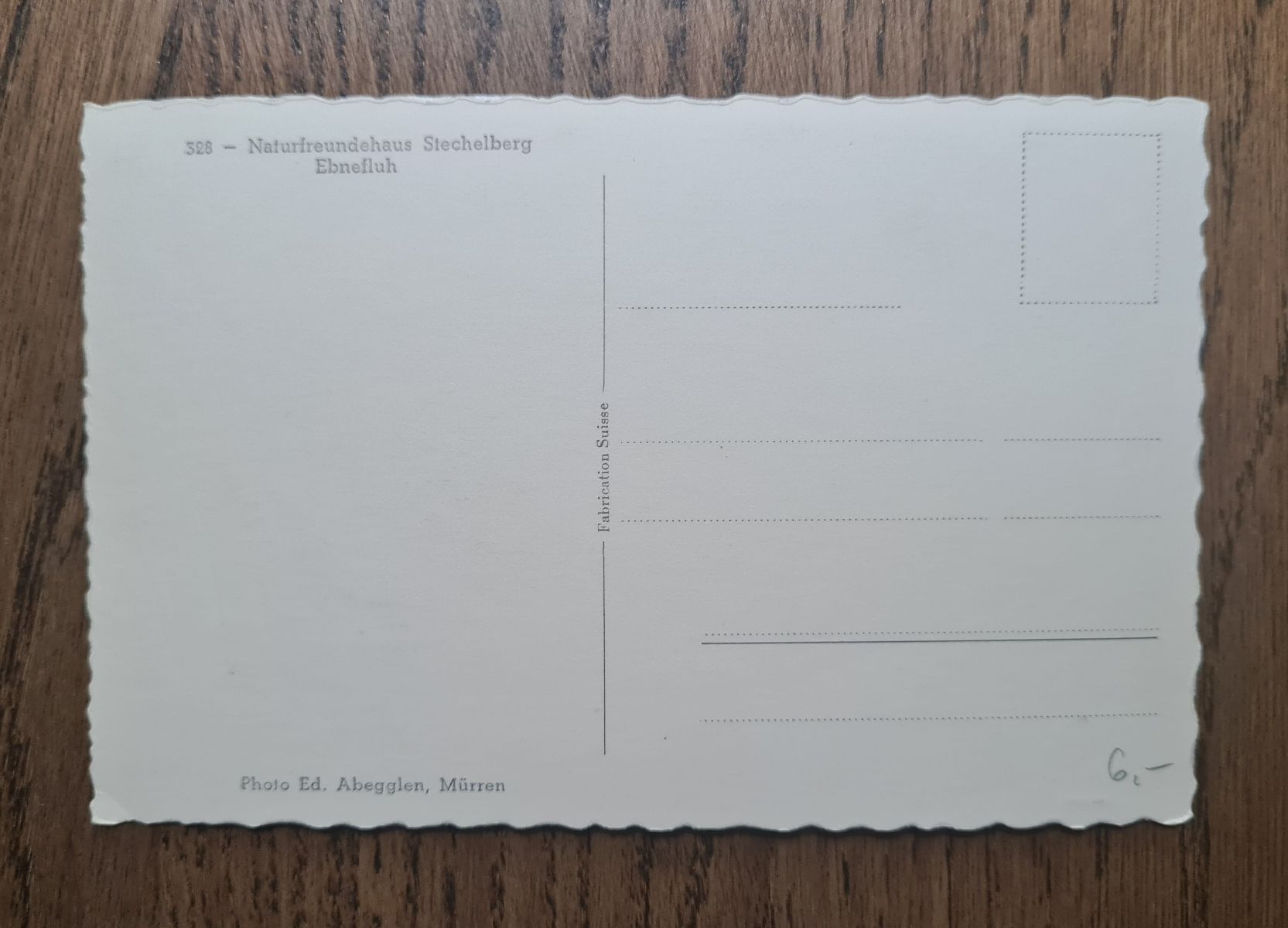 Ansichtskarten: Naturfreundehaus Stechelberg Ebnetfluh – Gebraucht aus Ebikon von Donar50 2