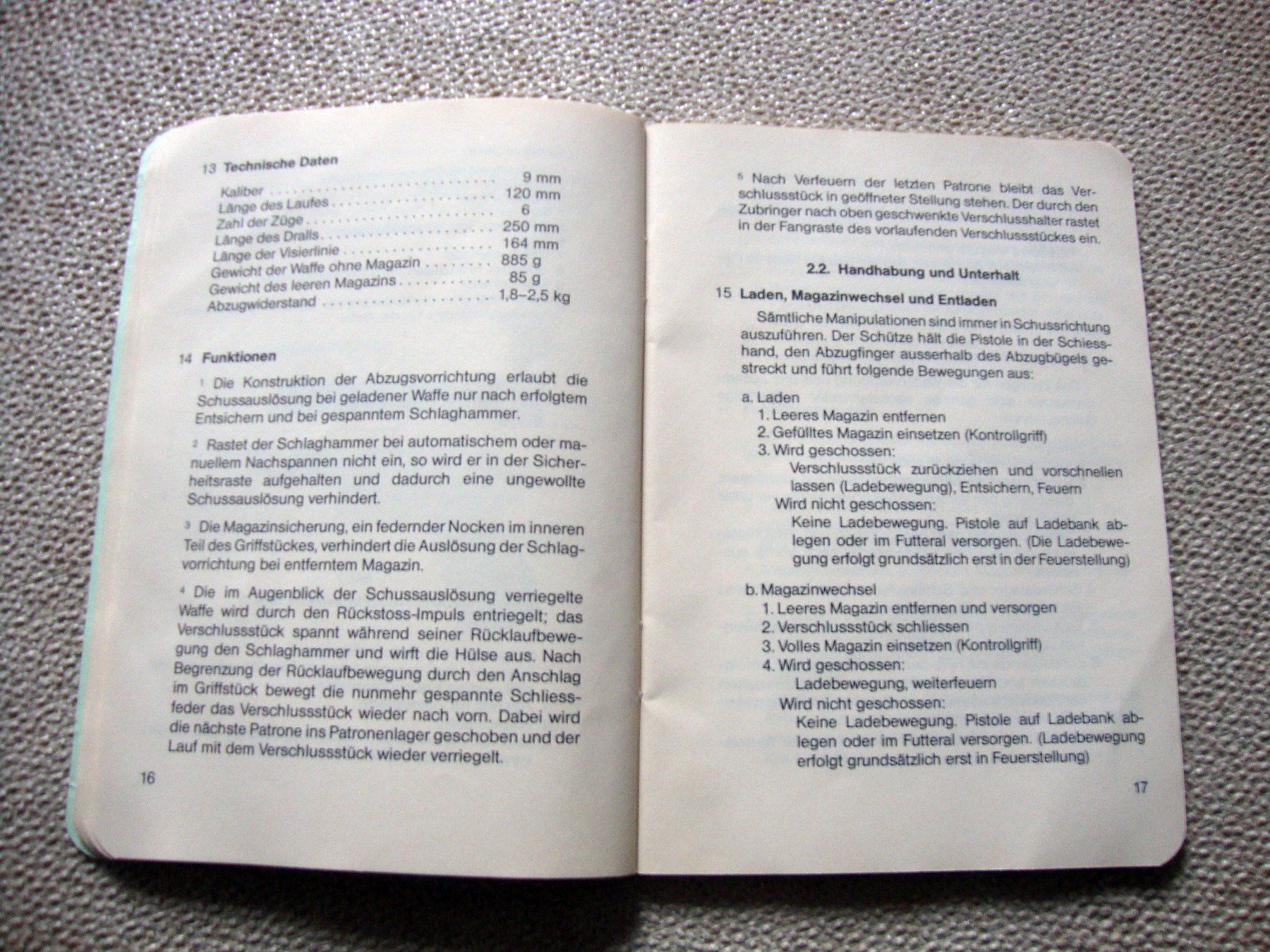 Libri: Die Pistolen P49 + P75 Reglement 53.102d – Usato da Döttingen venduto da Kubuli1 6
