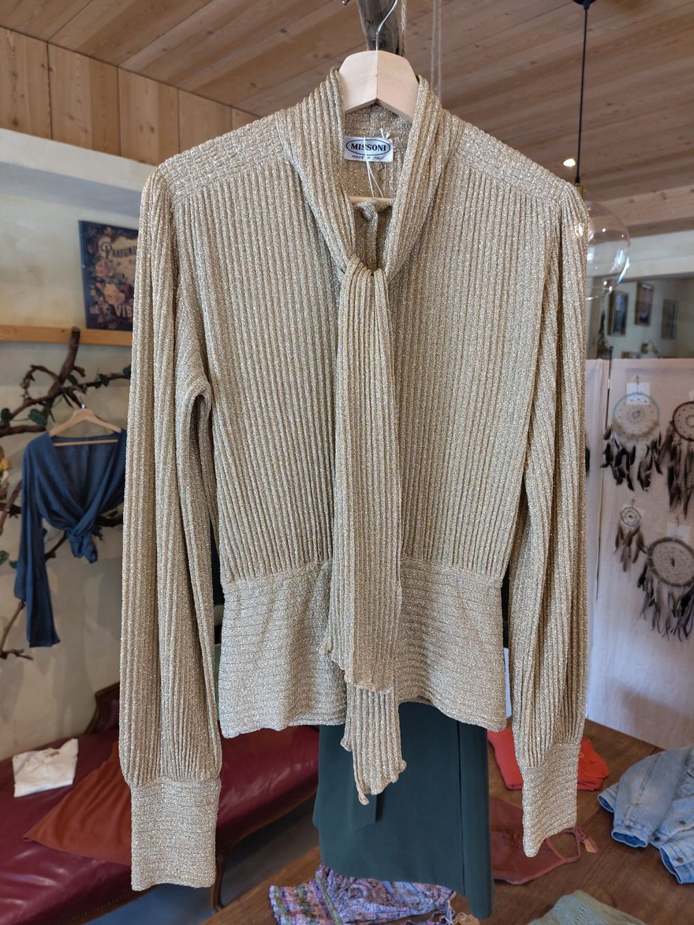Missoni Camicette: Missoni bluse gold S – Usato da Losone venduto da ell_nora89
