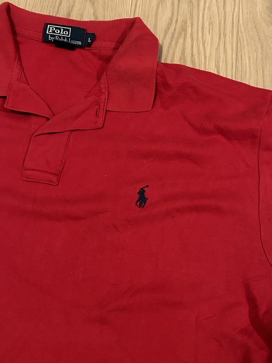 Polo Ralph Lauren Magliette Polo: Polo Ralph Lauren Hemd Rot – Usato da Aesch BL venduto da vanture.vintage 1