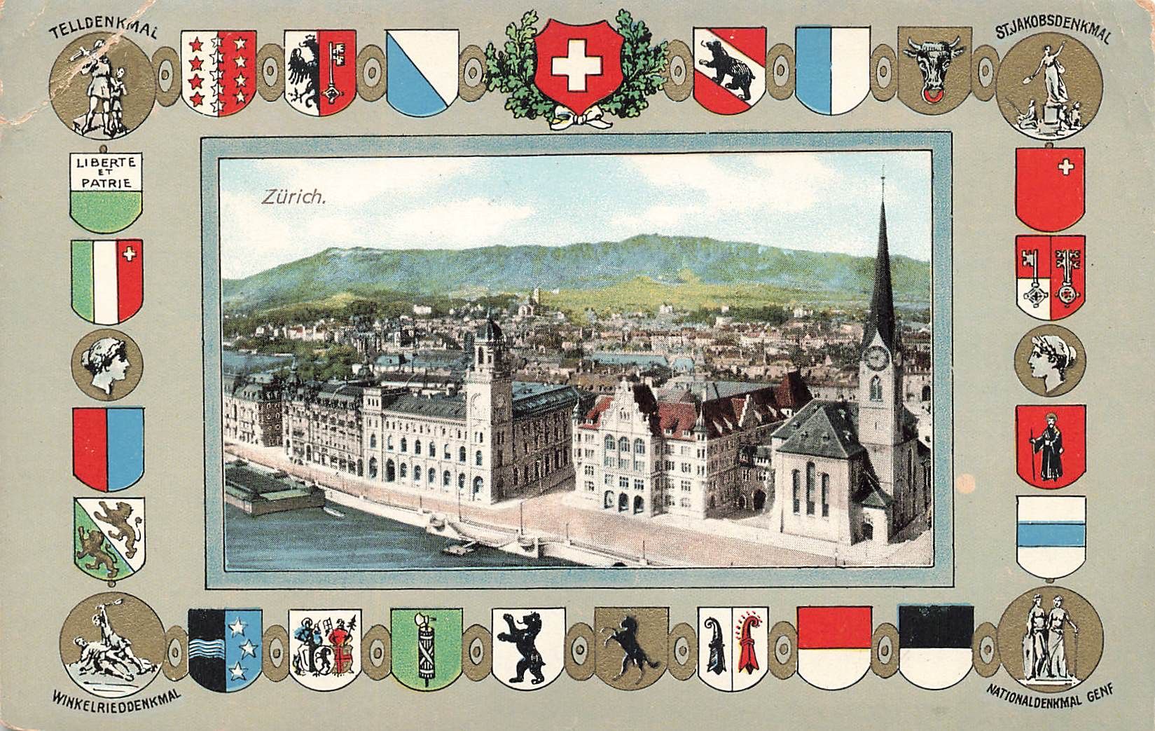 Cartoline postali: Zurich – Usato da Biasca venduto da Blenio71