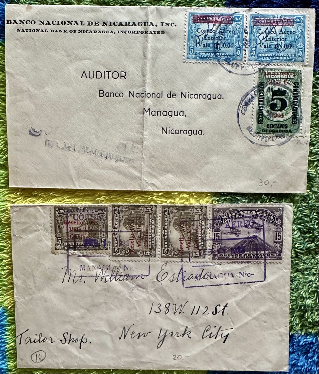 Tutti i francobolli: Flugpost Nicaragua  – Usato da Duebendorf venduto da Fczfanrobi