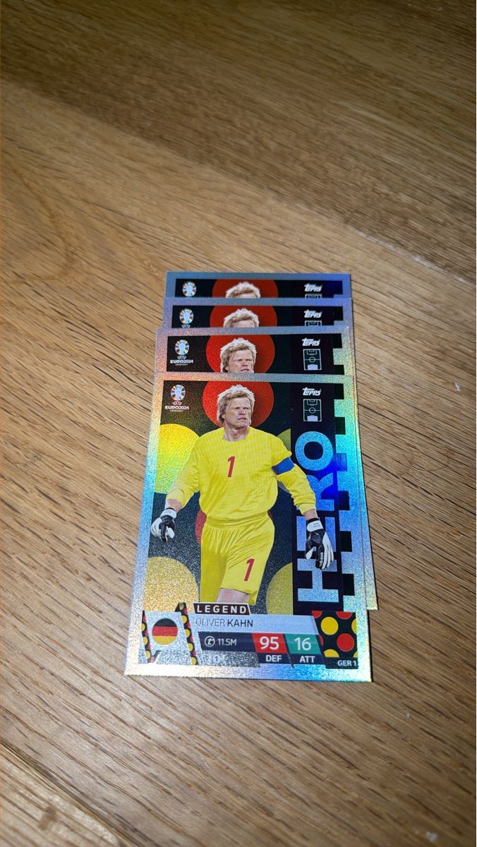 Topps Sammelbilder & Trading cards: Oliver Kahn TOPPS (4x) – Neu (gemäss Beschreibung) aus Hinwil von Marco22117