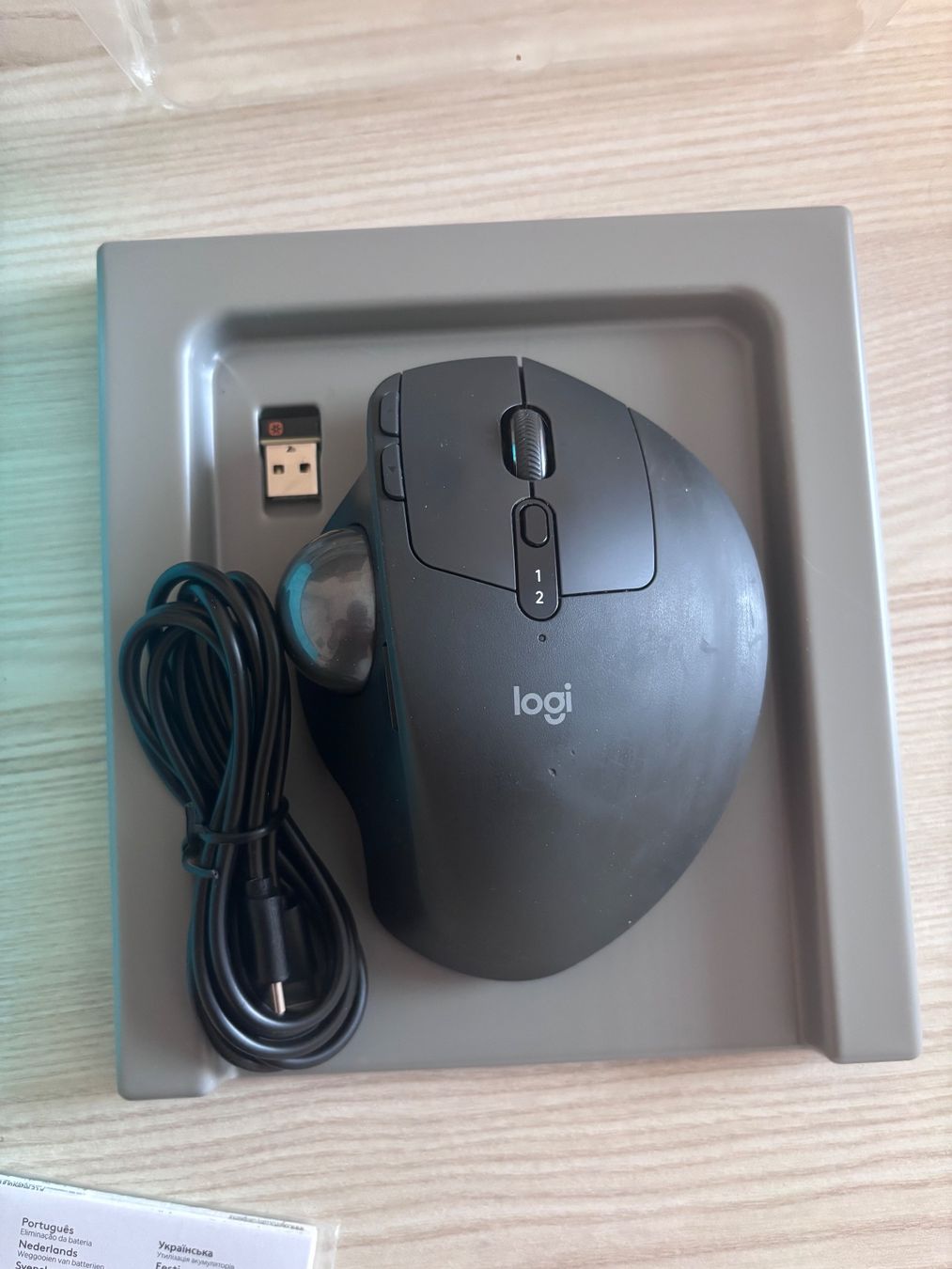 Logitech Mouse: Logitech Trackman Ergo MX ( Maus ) – Usato da Winterthur venduto da -tangerine- 4