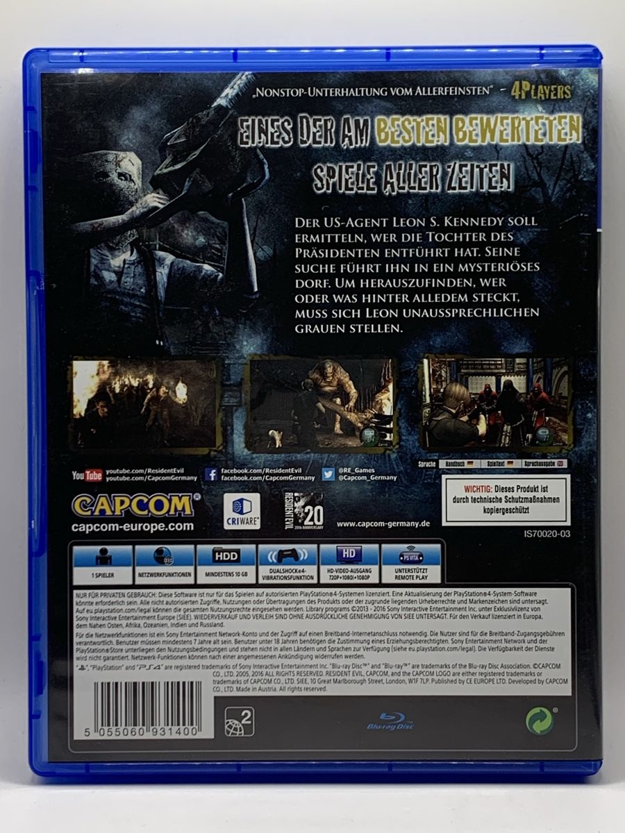 Sony Jeux: Resident Evil 4 - PS4 – D'occasion à Ostermundigen par RG-Collector 1
