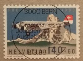 3021B) F49, Flugpostmarke ET  Vollstempel