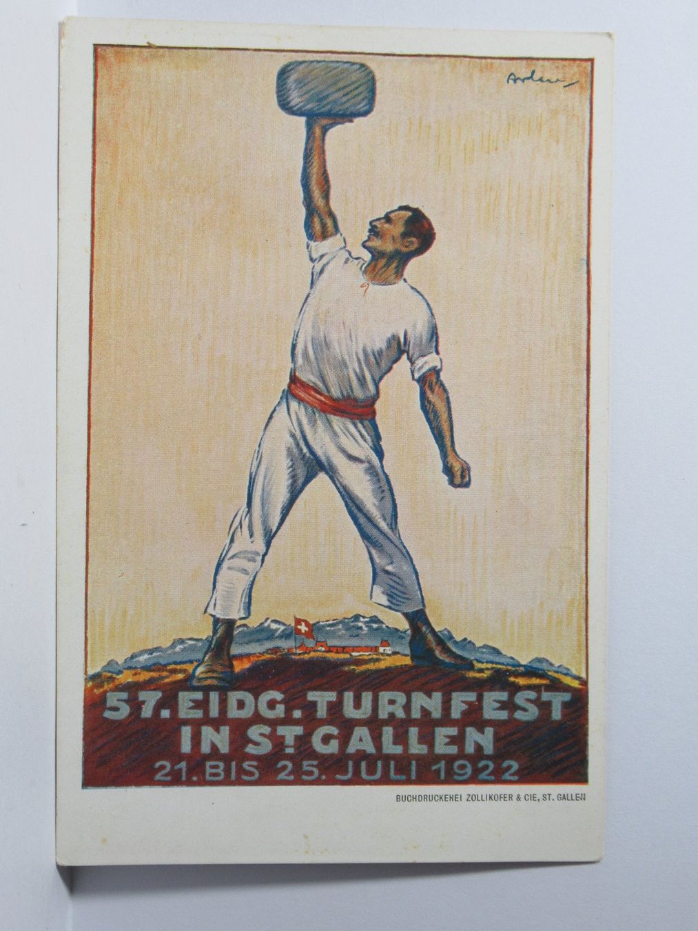 Cartoline postali: 57 Eidg. Turnerfest in St. Gallen 1922 – Usato da Grenchen venduto da Bluemchen1900