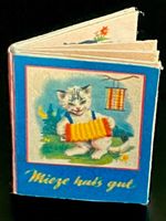 Buch «Mieze hat’s gut» für Puppenstuben. Handarbei/DE.