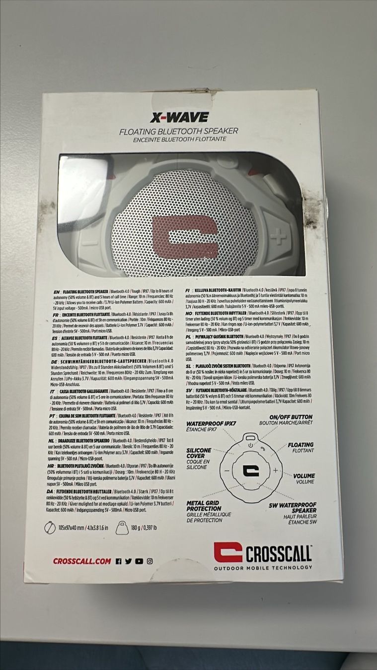 Lautsprecher: Crosscall X-Wave Floating Bluetooth Speacer - Neuwertig – Neu und originalverpackt aus Rotkreuz von mobilezonereload 1