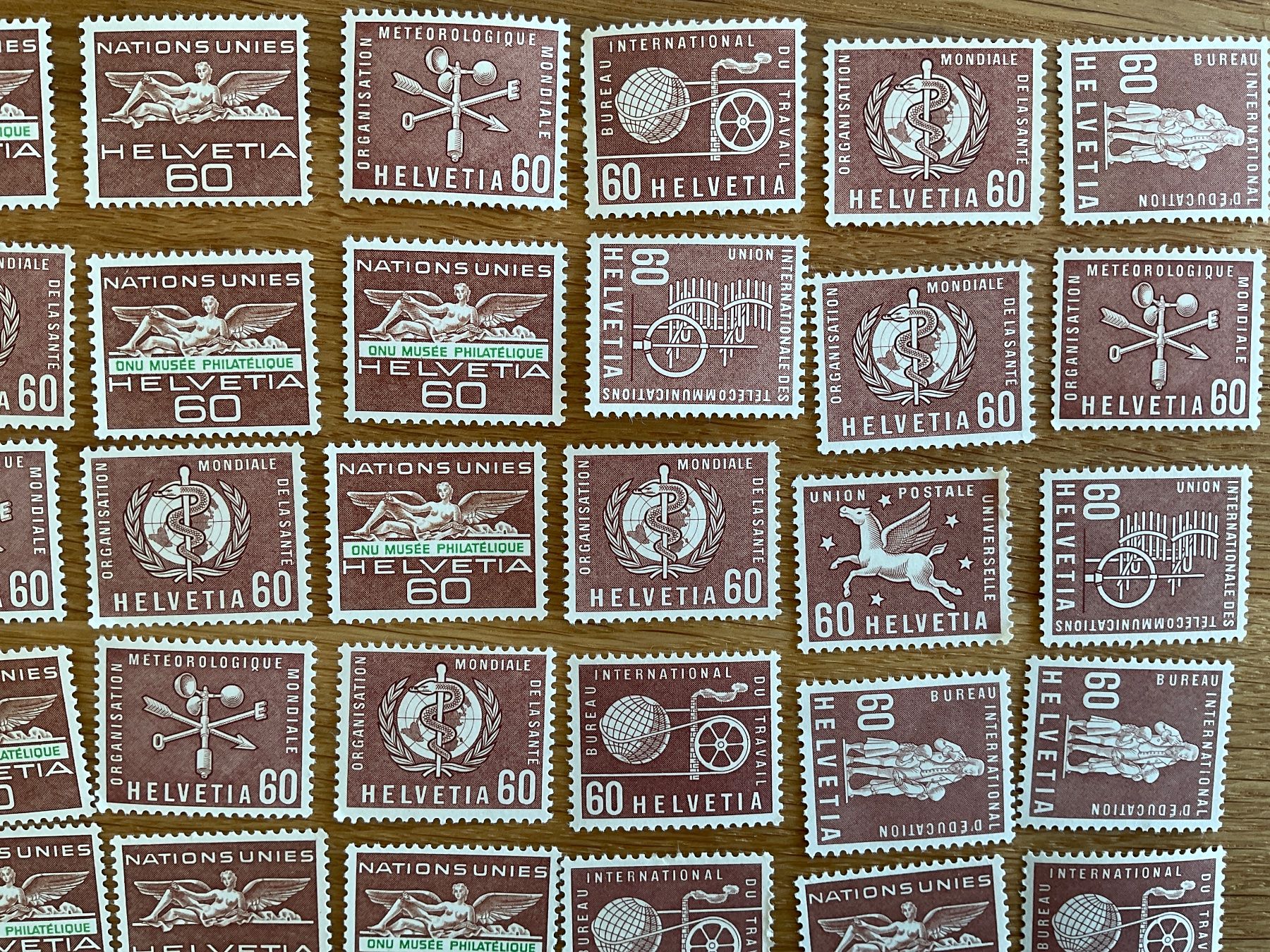 Tous les timbres: 60Fr Ämter Frankaturware ungestempelt postfrisch Sammlung – Neuf (Voir description) à Wil SG par Chefsugus 2