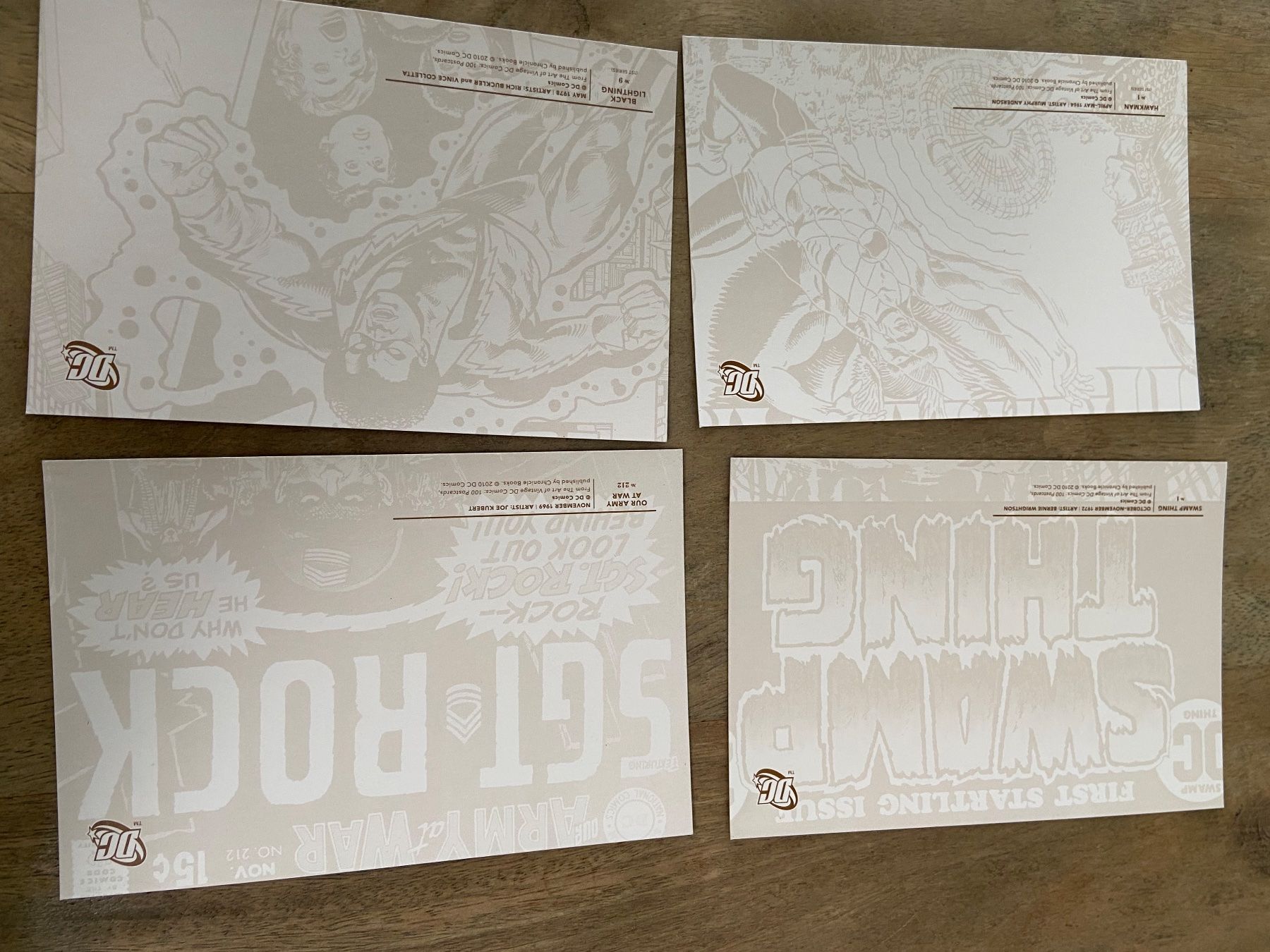 Cartoline postali: 4 Postkarten DC Comic Cover Ak neu – Nuovo (secondo la descrizione) da Luzern venduto da waterfront1 3
