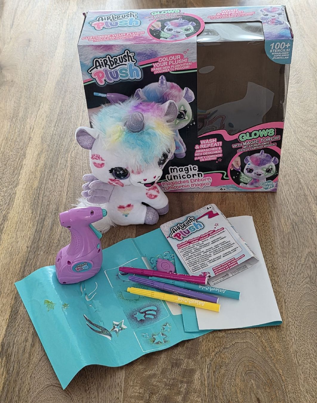 Spielzeuge: Airbrush Plush Magic Unicorn Spielzeug  – Gebraucht aus Rheinsulz von Gilea 1