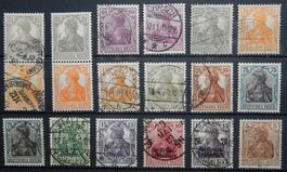 Deutsches Reich ex. Kat. 92-140 */gest. 1915/20