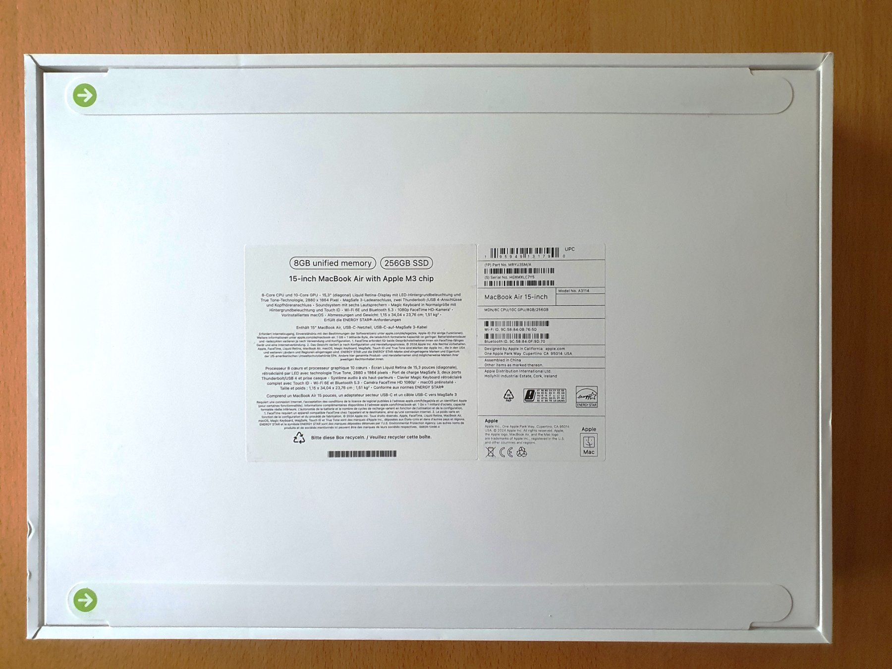 Apple Notebook: MacBook Air M3 2024 - 15" NEU – Nuovo e nell'imballaggio originale da Rheinfelden venduto da Astoria91 1