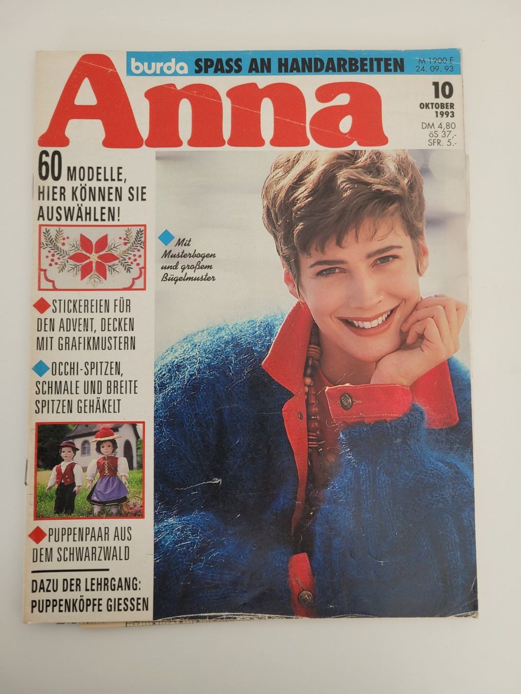 Schnittmuster: Anna Zeitschrift Stricken 10/1993 – Gebraucht aus Aarburg von NDK