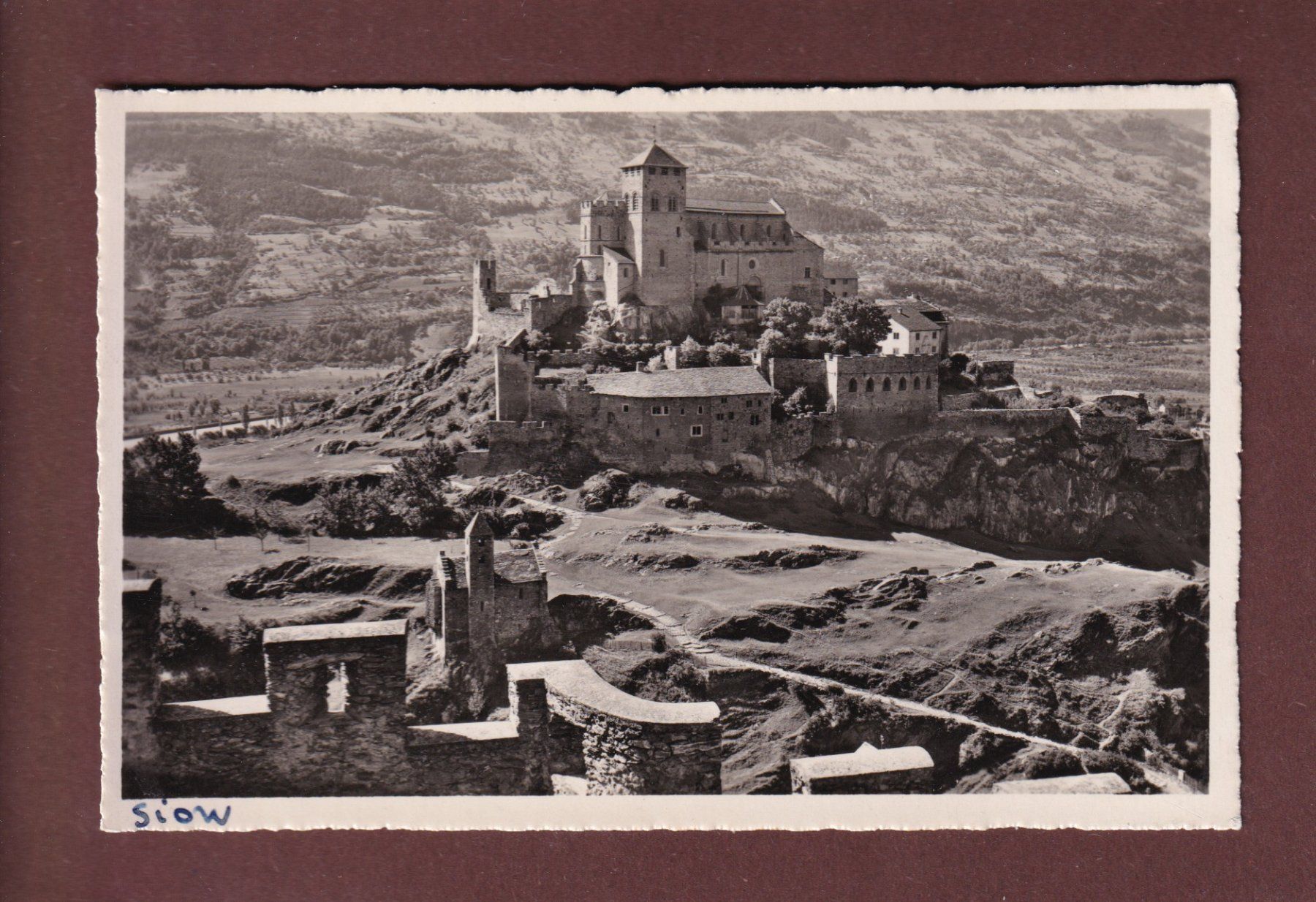 Ansichtskarten: SION - Château de Valère – Gebraucht aus Pully von nicecards-shop