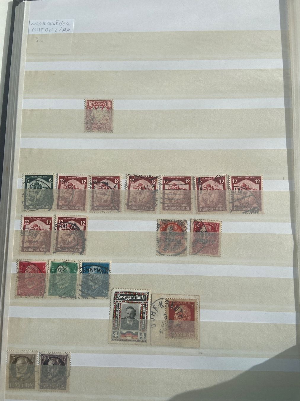 Tutti i francobolli: Stamp Collection Diverse Germany 6 pages – Usato da Collex venduto da RCXGJ 2