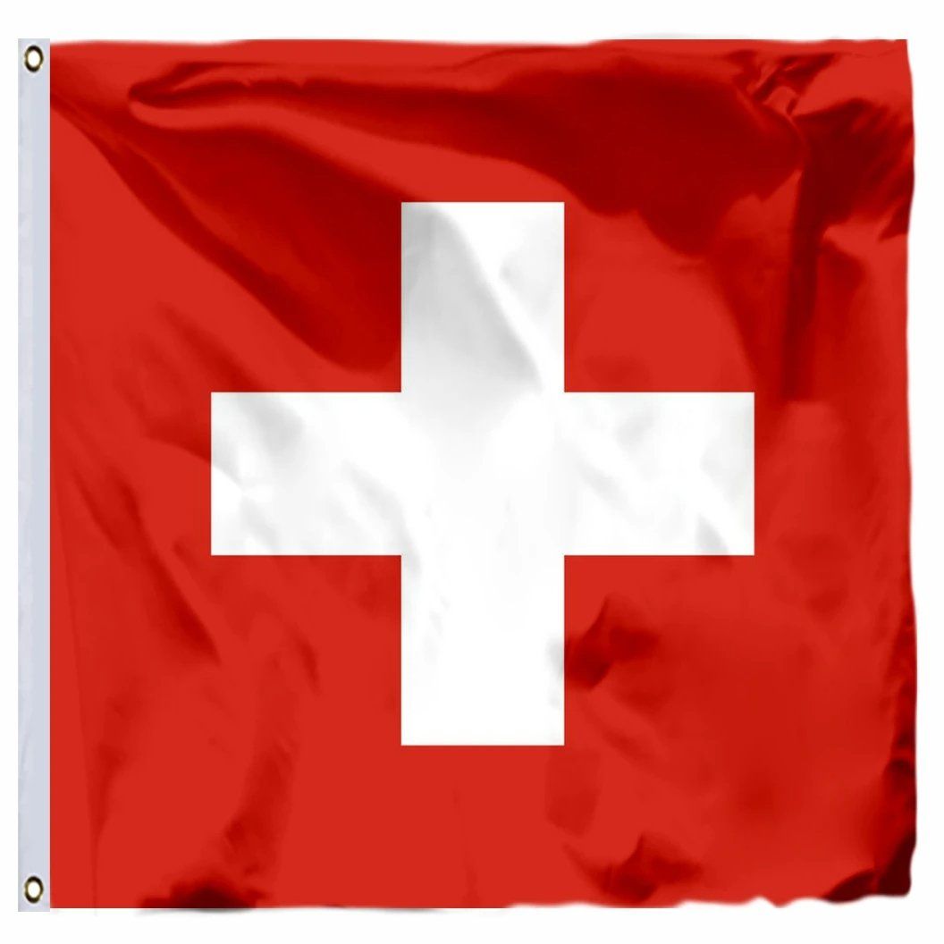 Bandiere: ✅ NEU Schweizer Flagge Rechteck oder Quadrat 150x90cm+ – Nuovo e nell'imballaggio originale da Wittenbach venduto da ChinaSeidenstrasse 1