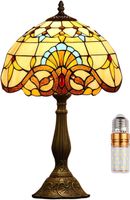 Tiffany Stil Vintage Nachttischlampe Schlafzimmer Deko