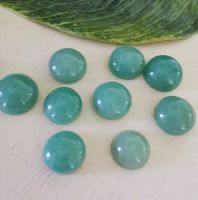 10 Stk. runde Aventurin Cabochons / Lager-Sondererkauf
