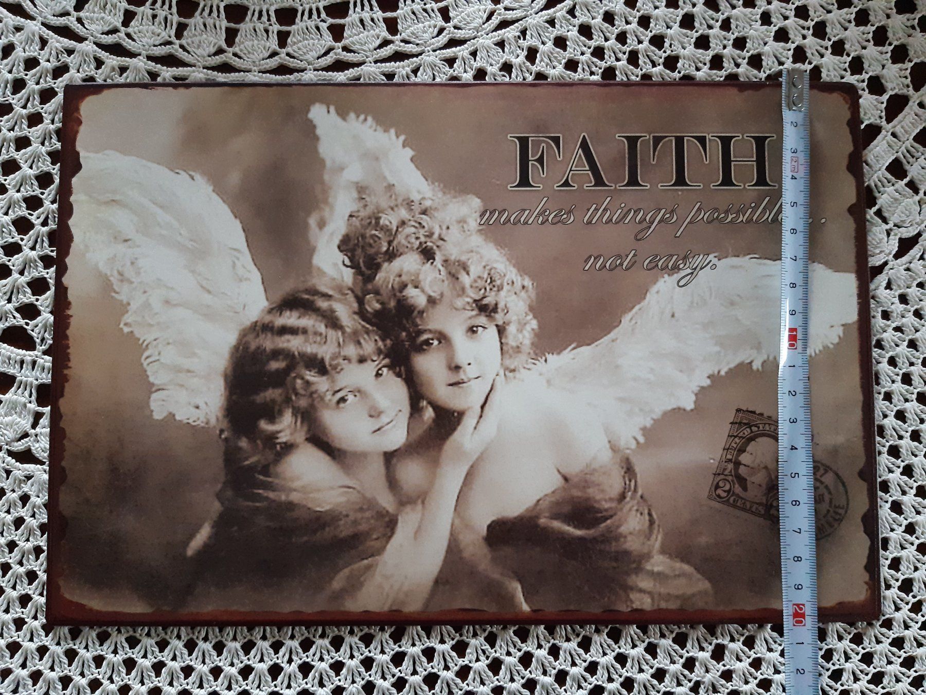 Insegne: Metallschild "Faith" – Nuovo (secondo la descrizione) da Baden venduto da berlimerli 2