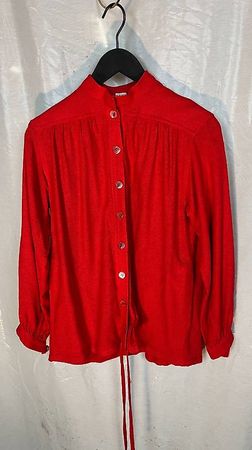 Rote Vintage Bluse von Ungaro - Grösse M - Top Zustand!