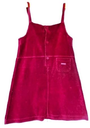 Gr. 122 128 weiches Samtkleid d'rot CAPTAIN TORTUE hoher NP