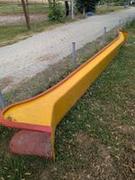 Rutsche gelb-rot Spielplatz Rutsche lange Ausführung 