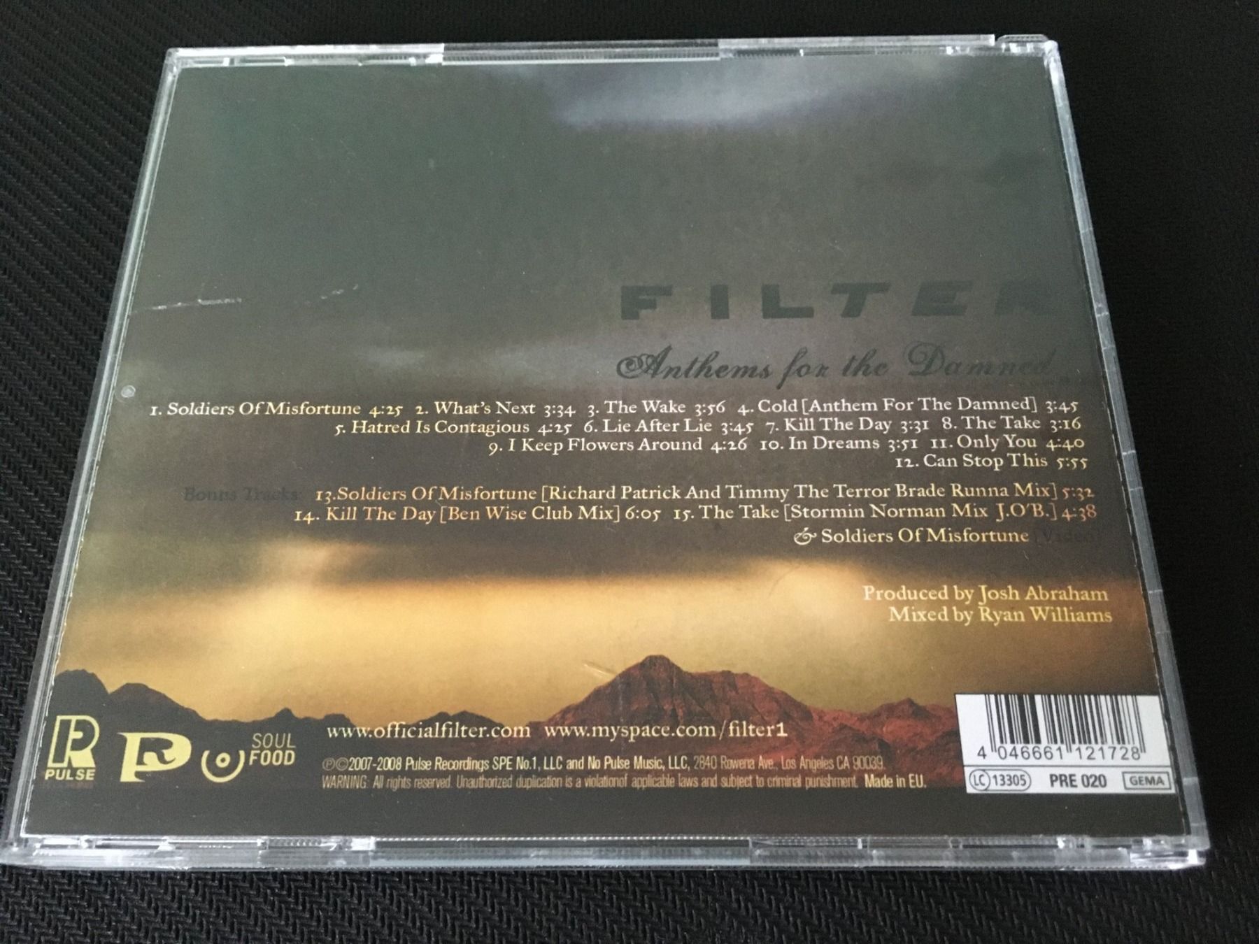 CD: Filter - Anthems for the Damned! -CD- – Usato da St.Gallen venduto da MedienJoe 1