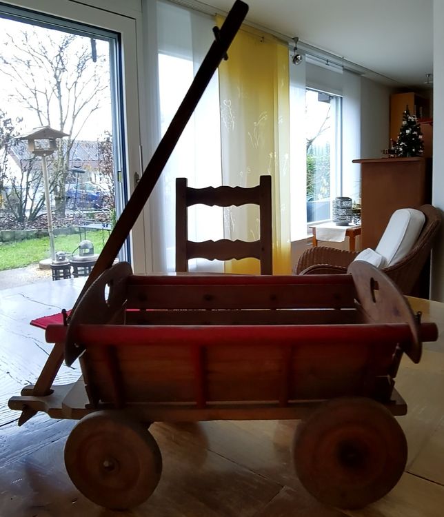 Jouets: Antikes Leiterwägali – D'occasion à Meggen par 041benji01