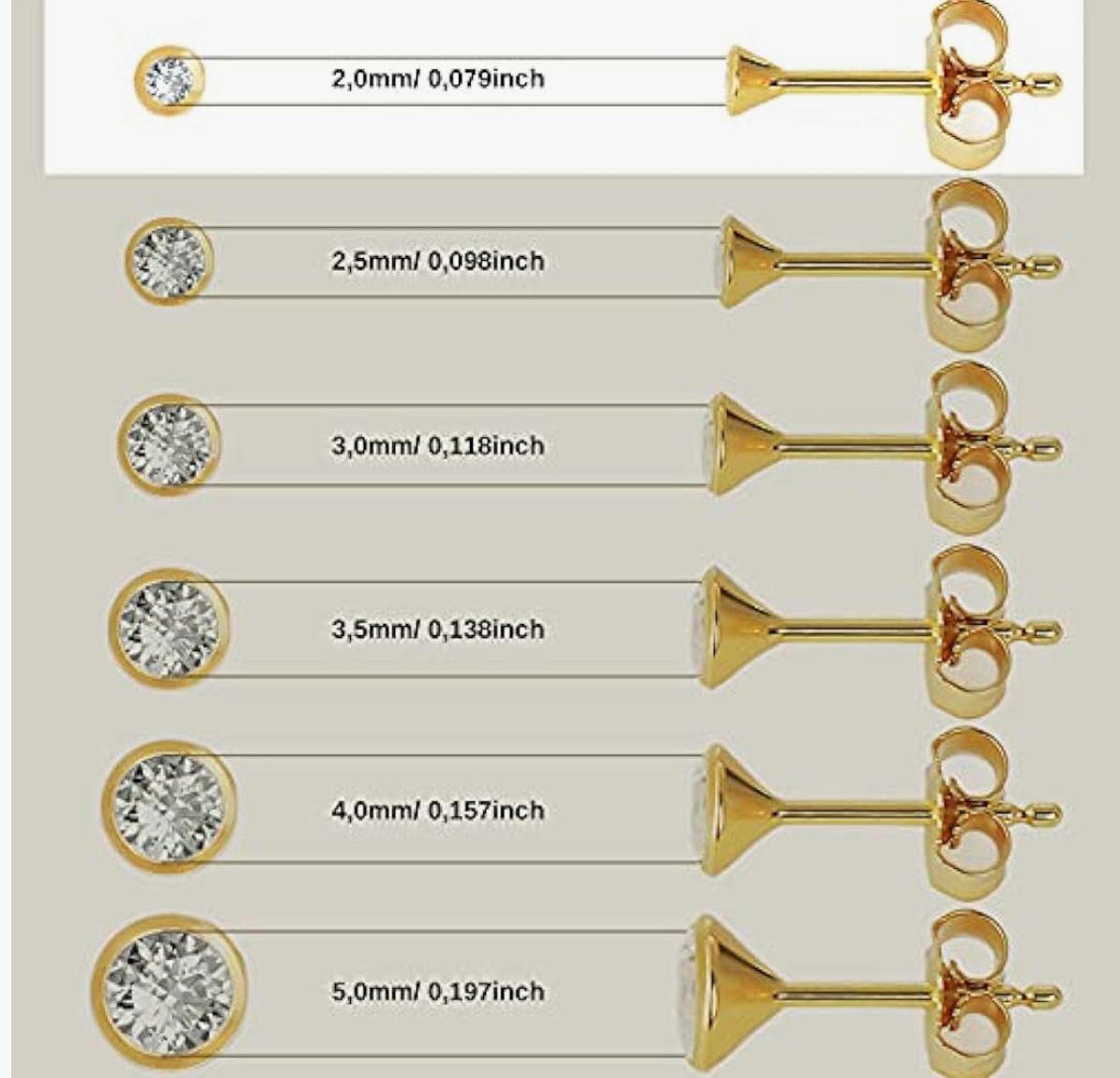 Orecchini pendenti & Orecchini a lobo: Paar 333 Gold Ohrstecker - – Nuovo e nell'imballaggio originale da Hemmental venduto da BlingBling1 1