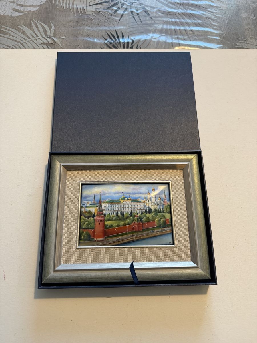 Gemälde: Russian Kremlin Rostov Finift Hand Painted Enamel Ar – Neu (gemäss Beschreibung) aus Genève von sho_67qj 7